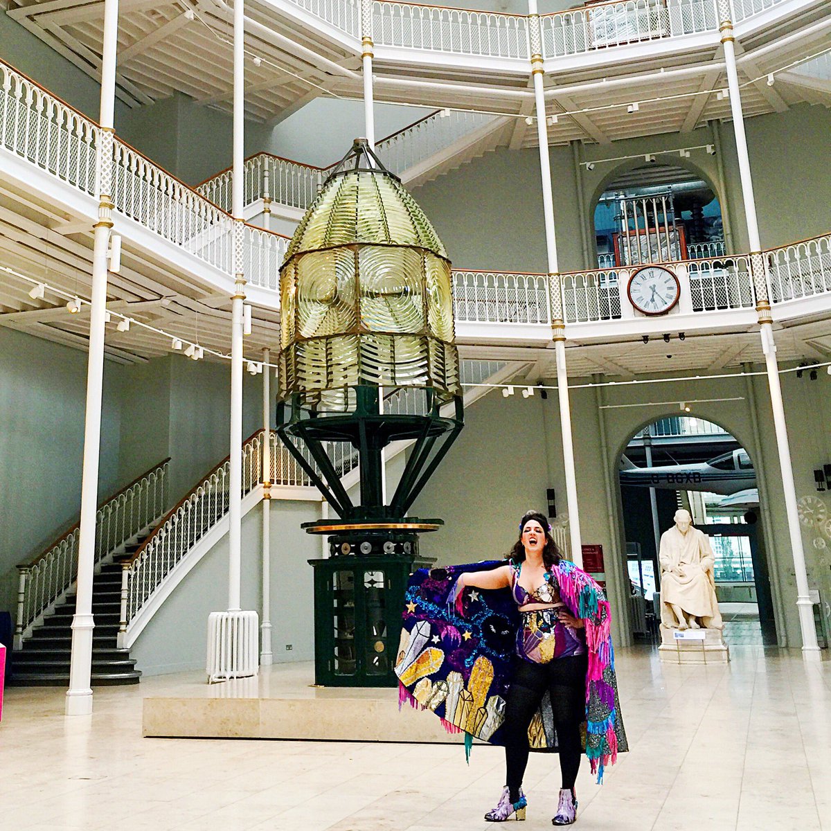 tesswaters's tweet photo. Carnie let loose in the museum 🌟🤘🏼✨ #gb2016 #edfringe #nationalmuseumofscotland #carnielife #overpromises https://t.co/dUBGCHq47z
