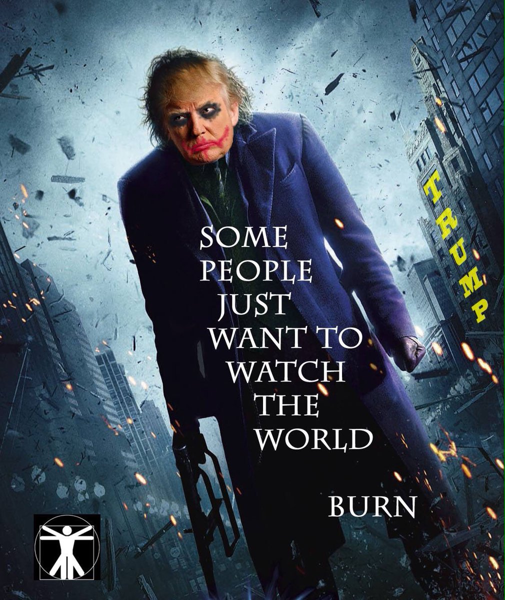 CasaVitruvius's tweet photo. #Trump: deep down he's just a sad clown. #Joker #WatchTheWorldBurn https://t.co/gTsSaZ1QVI
