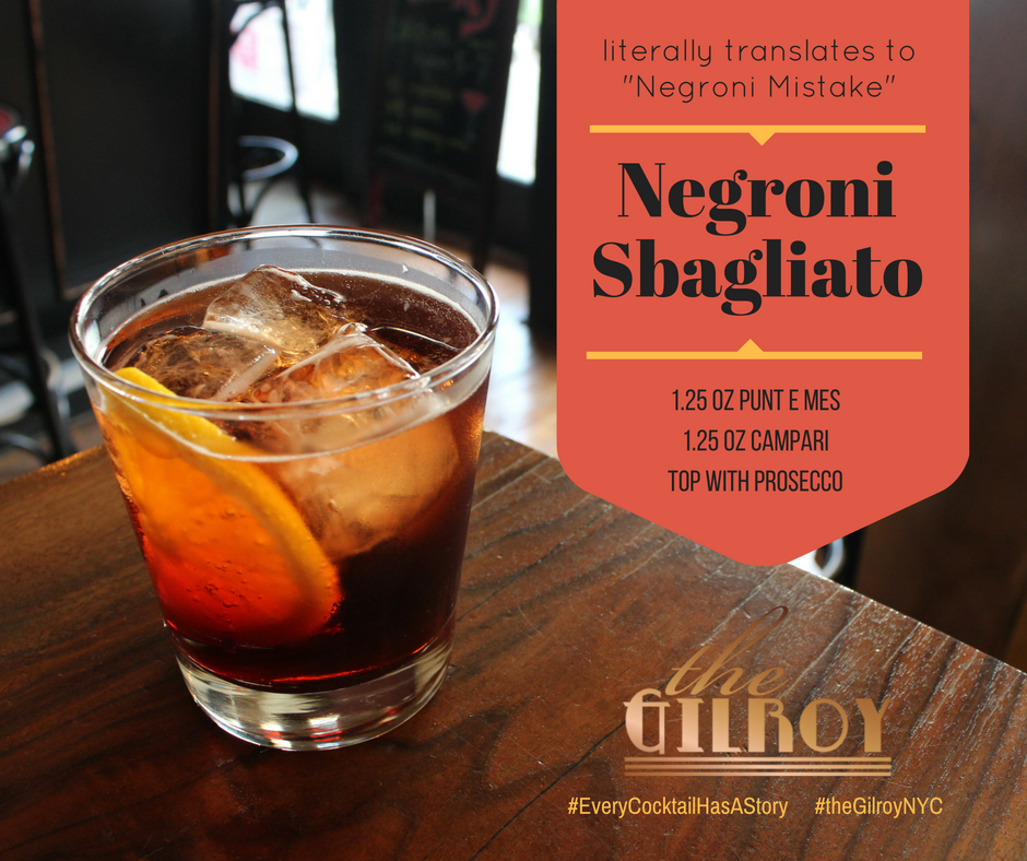 One of the greatest mistakes ever made behind a bar. #NegroniSbagliato #EveryCocktailHasAStory