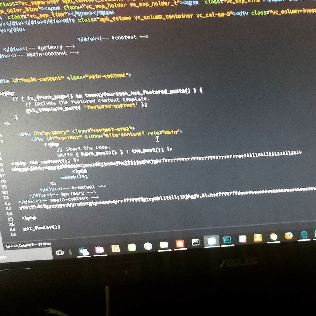 BrianAlonzo's tweet image. This is what happens when your almost 2 year old can reach the keyboard and you leave the room. #juniorCoder #WebDe…