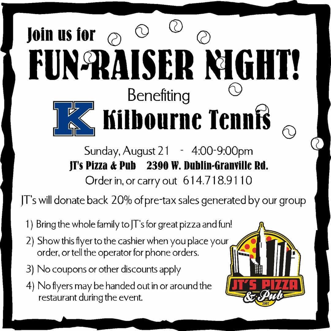 WKHSgten's tweet photo. come out to JT's pizza on sunday to support your WKHS girls tennis team and eat REALLY good pizza #lit #weeatin https://t.co/L6VySQiMT0