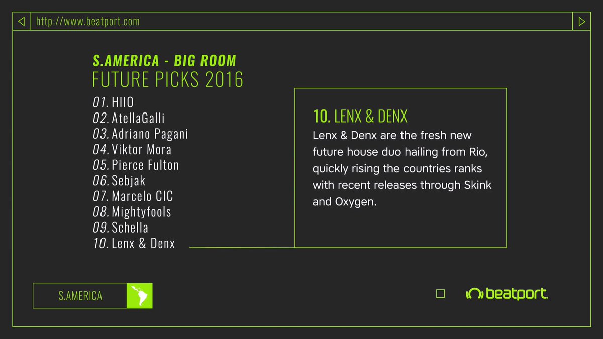 LenxnDenx's tweet photo. WOW! Estamos no #BookingBarometer da América do Sul (via @beatport e @mixmag). Confira: https://t.co/1sXXleFI3f https://t.co/AxtH2UAyaF