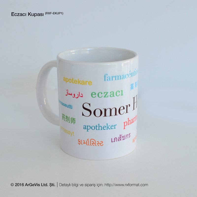 Rengarenk ve isminize özelleştirilmiş #Eczacı #Kupası şimdi <a href="/RXFormat/">RXFormat</a>.com'da. 
bit.ly/2b6PGmA
#eczane