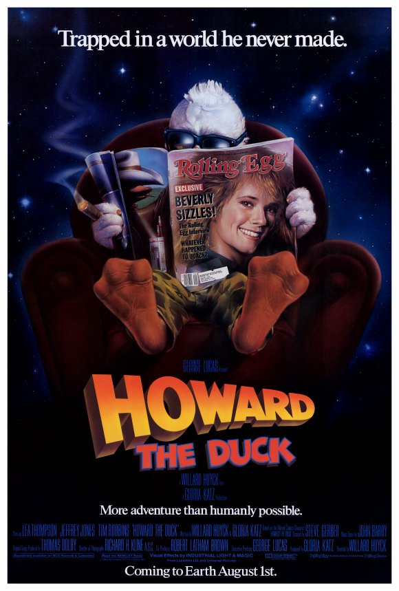 DTLPodcast's tweet photo. https://t.co/m05rWyHIgY: "Howard the Duck" (1986) episode is up! #WorstThingGeorgeLucasEverDid #DTLPodcast https://t.co/nDTHbdOAOd