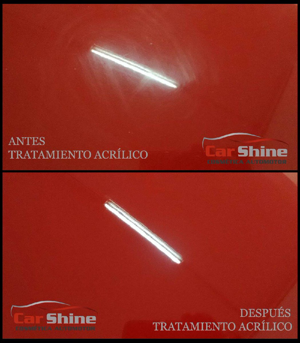 Antes y después tratamiento acrílico #Carshine 1154273961 Av. Juan B. Justo 7371 Floresta carshine.com.ar