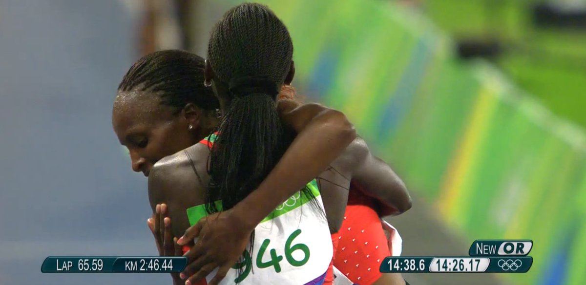 FloTrack's tweet image. Vivian CHERUIYOT #KEN is the first Kenyan EVER to win the women's 5k Olympic gold breaking 3 straight years of #ETH!