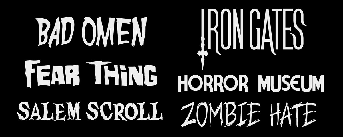 CreatureBuildrs's tweet image. Working on new #haunt poster typography. Finding my way back into the Halloween groove.
