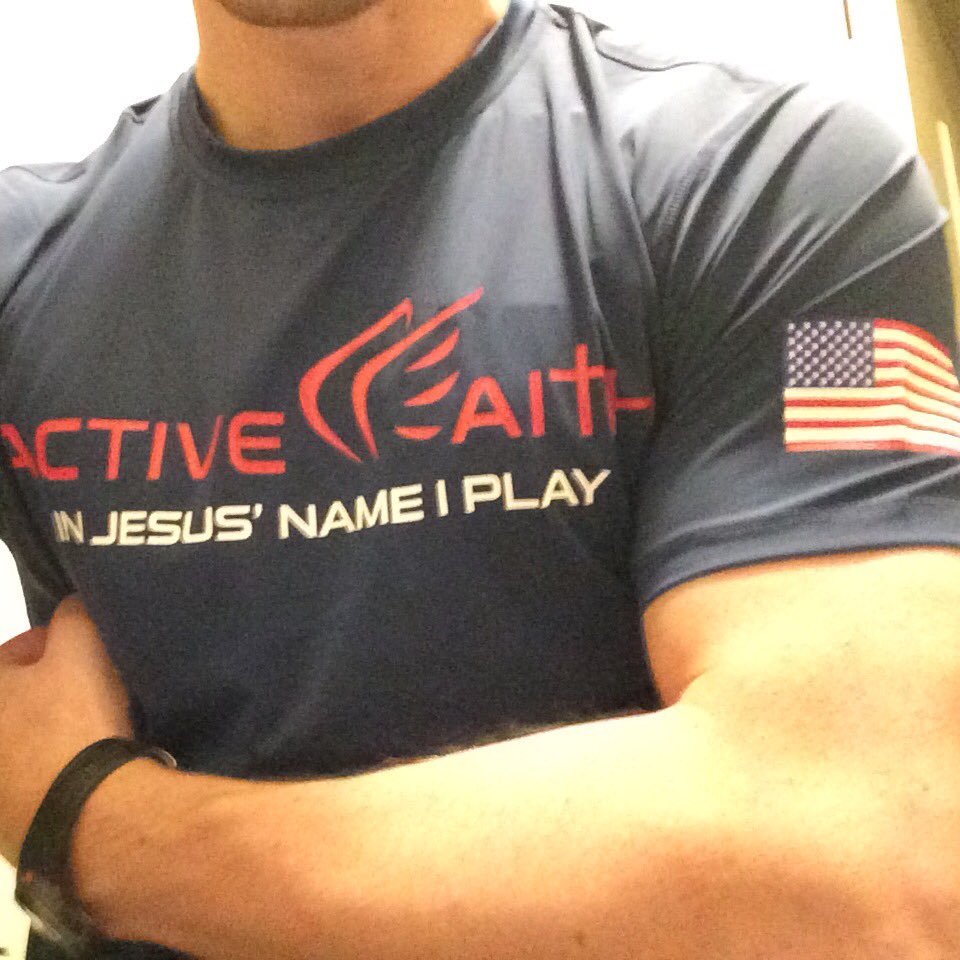 #Pumped! Just received my <a href="/Active_Faith/">Active Faith Sports</a> #Olympics shirt!
#InJesusNameIplay #USA #Rio2016 #GYMgear