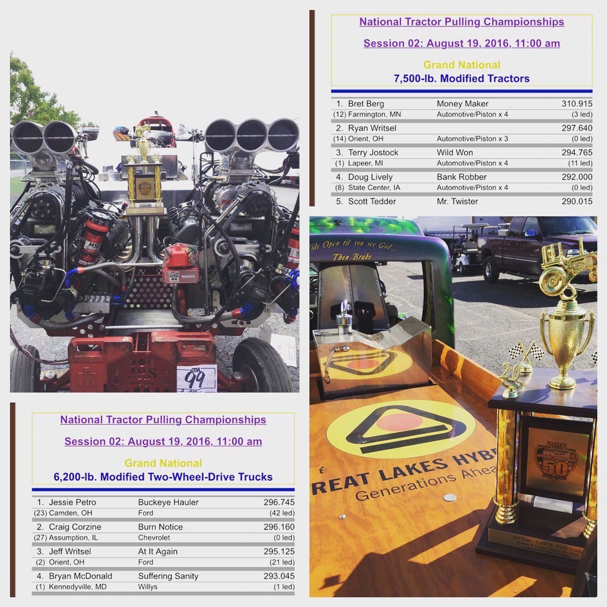 Pretty Big day <a href="/pulltown/">NWOTPA</a> picked up a pair of top 5s and qualified LS to battle for the ring on Sunday!