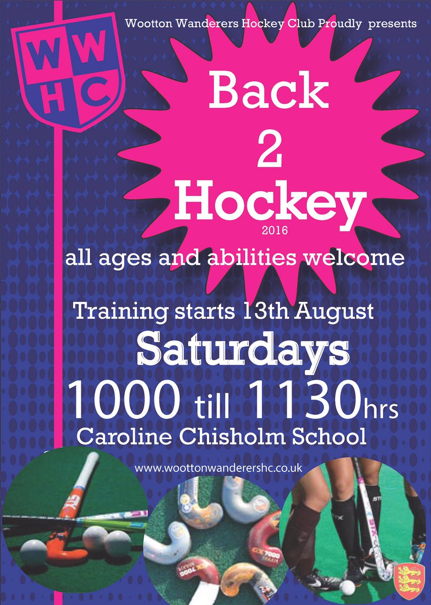 Inspired by @_GBHockey ladies then join us tomorrow for back 2 hockey &amp; junior #joinwanderers