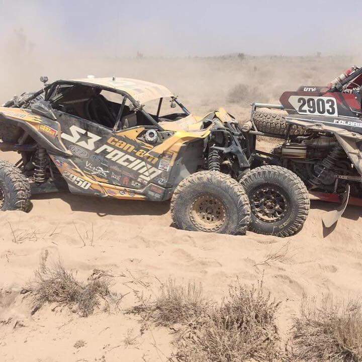 utvpros's tweet image. Some nasty silt out there today at BITD Vegas to Reno race.  One of 2 new Can-Am Maverick X3 involved.