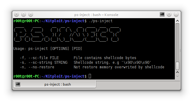 KitPloit's tweet image. ps-inject - Inject Shellcode on Linux PID goo.gl/gRFmTh #InjectShellcode #Linux #PID