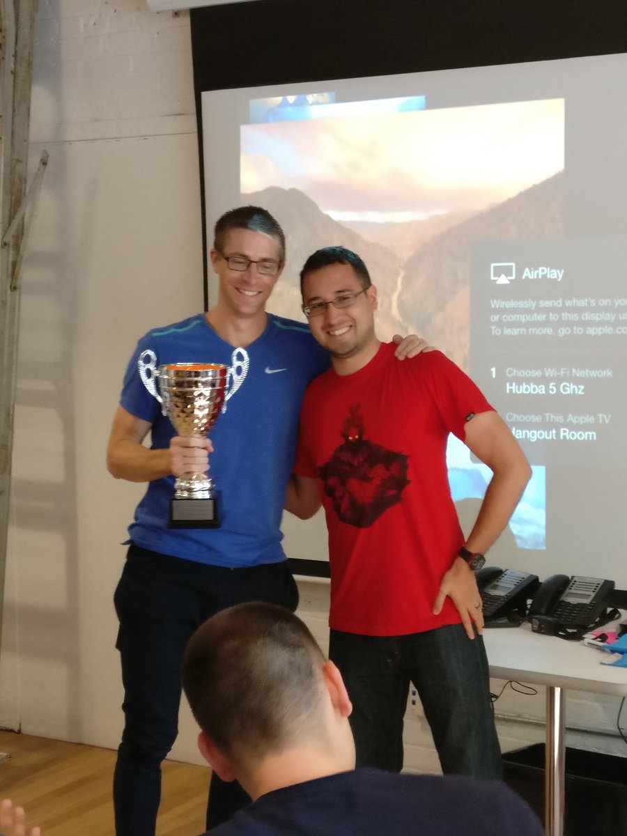 hubba's tweet photo. New recipient of the Andrew Munro award @JustinMPorter!! #QWNM #hubbalife @HeyHowsItGoing https://t.co/wMyAPADcJ0