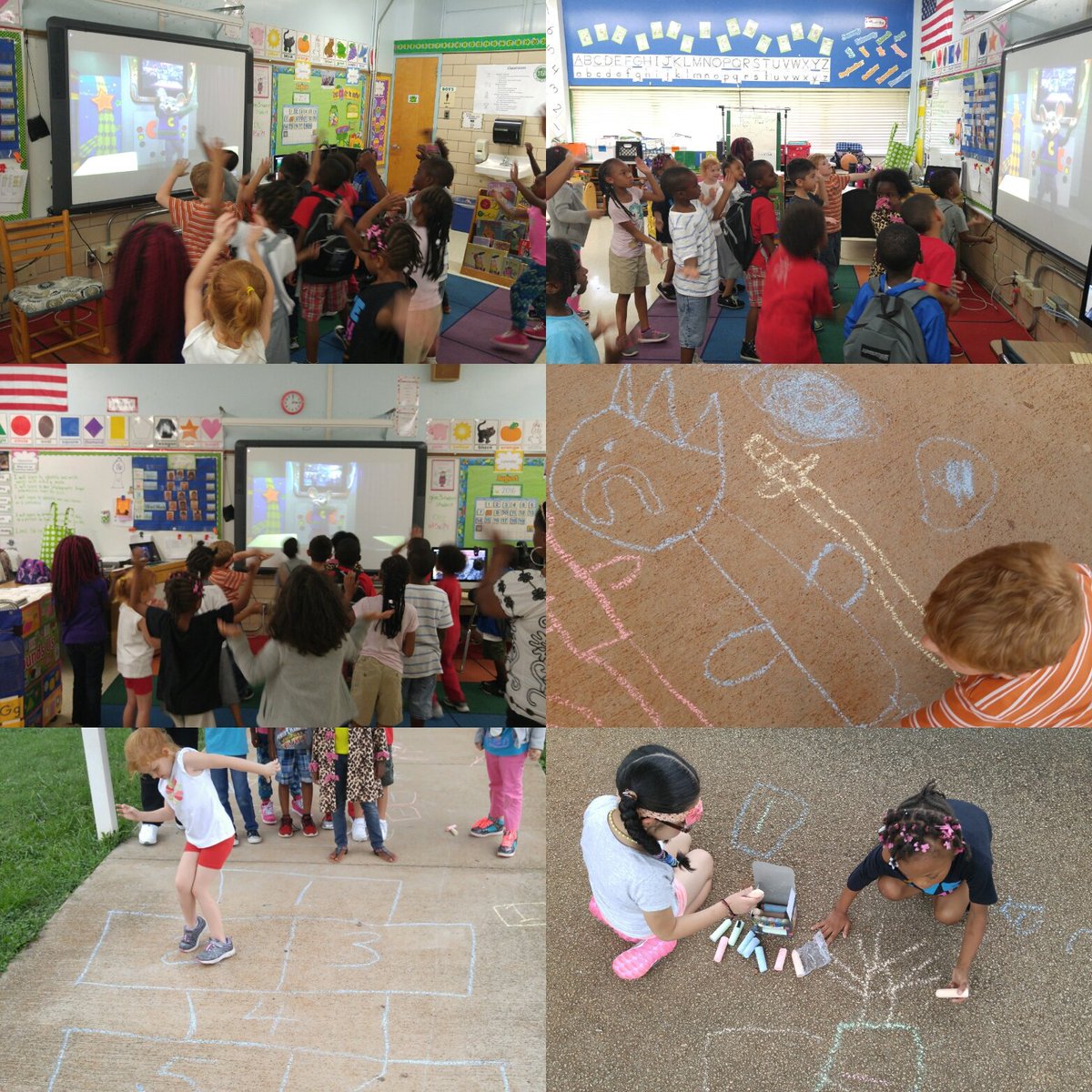 lbaty77's tweet image. First grade All Stars! These kids got 500 behavior points for the week! #chalk #bubbles #danceparty @GMASteam
