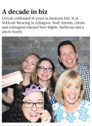 O2Lab's tweet image. Thanks @WBJonline for the shoutout and helping us celebrate 10 years of O2 Lab! #O2Lab10 #partyneverstops