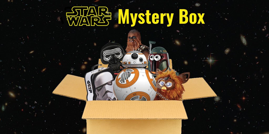 PurchMktPlace's tweet photo. $90 of #StarWars stuff for only $25? Can't pass up this Mystery Box: https://t.co/qYlk0t2jrn #onsale #clearance https://t.co/wGbhDWgc2z