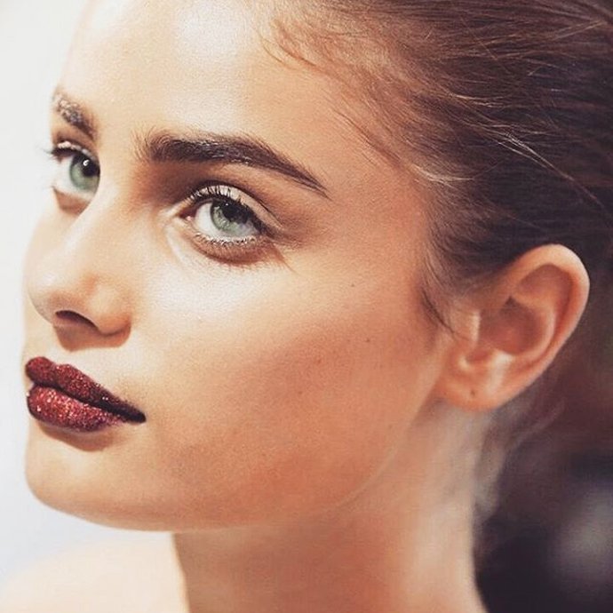 glitter lipstick fashion Fall 2016