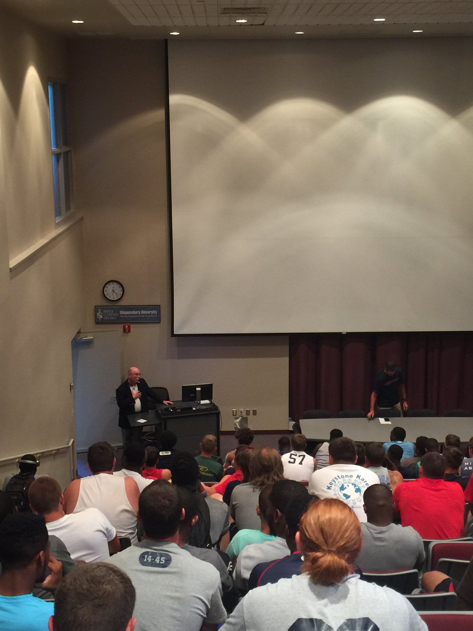 ShippensburgFootball on Twitter "Great to have Dr. Harpster in to