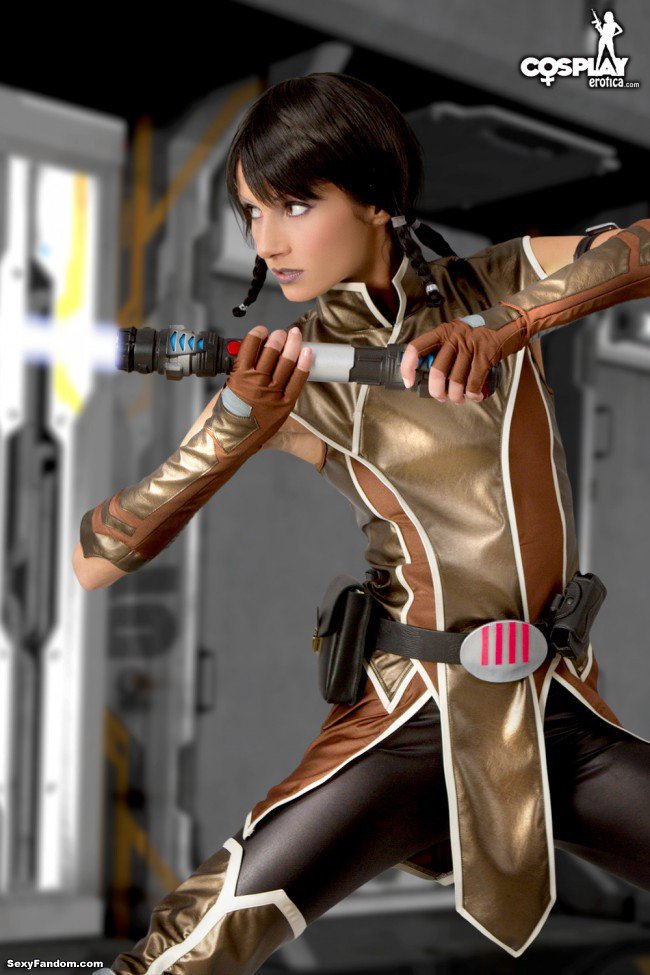 Sexy Fandom On Twitter Sexy Fandom Zorah In Satele Shan Cosplay Lightsaber Play Https T Co Adorhg39o3 Cosplayerotica