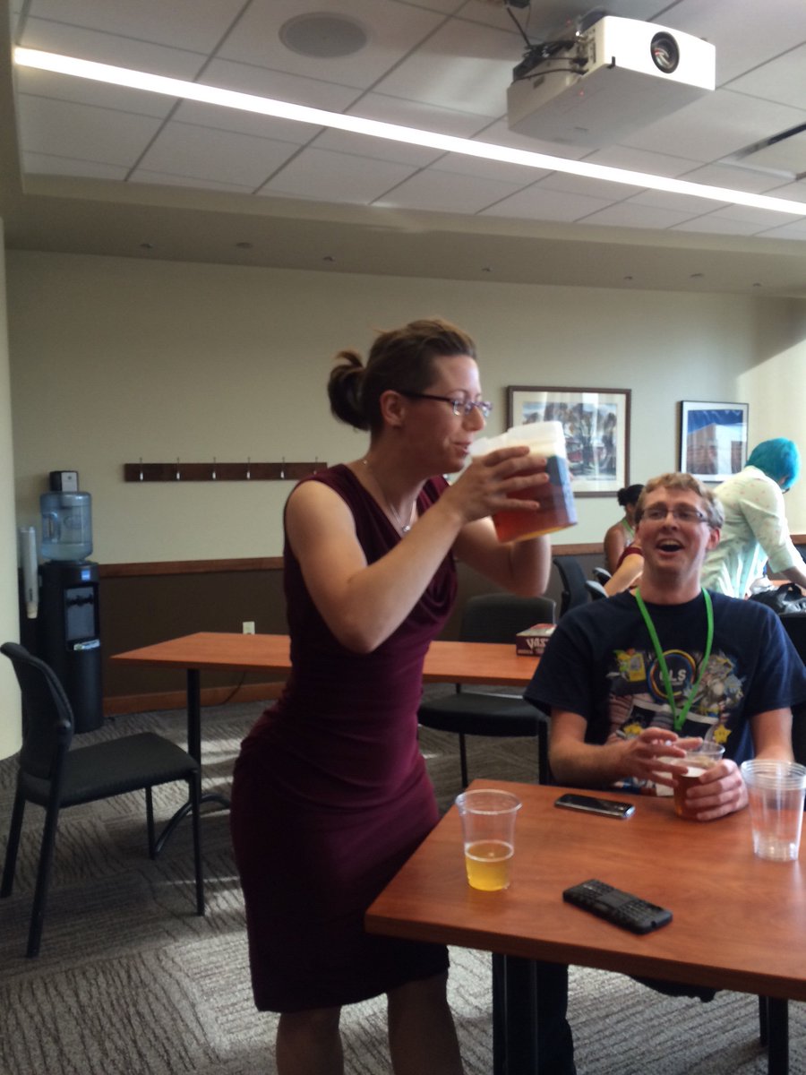 That's how you end the best conference ever! Say congrats to the co-chair! @carolinescastle