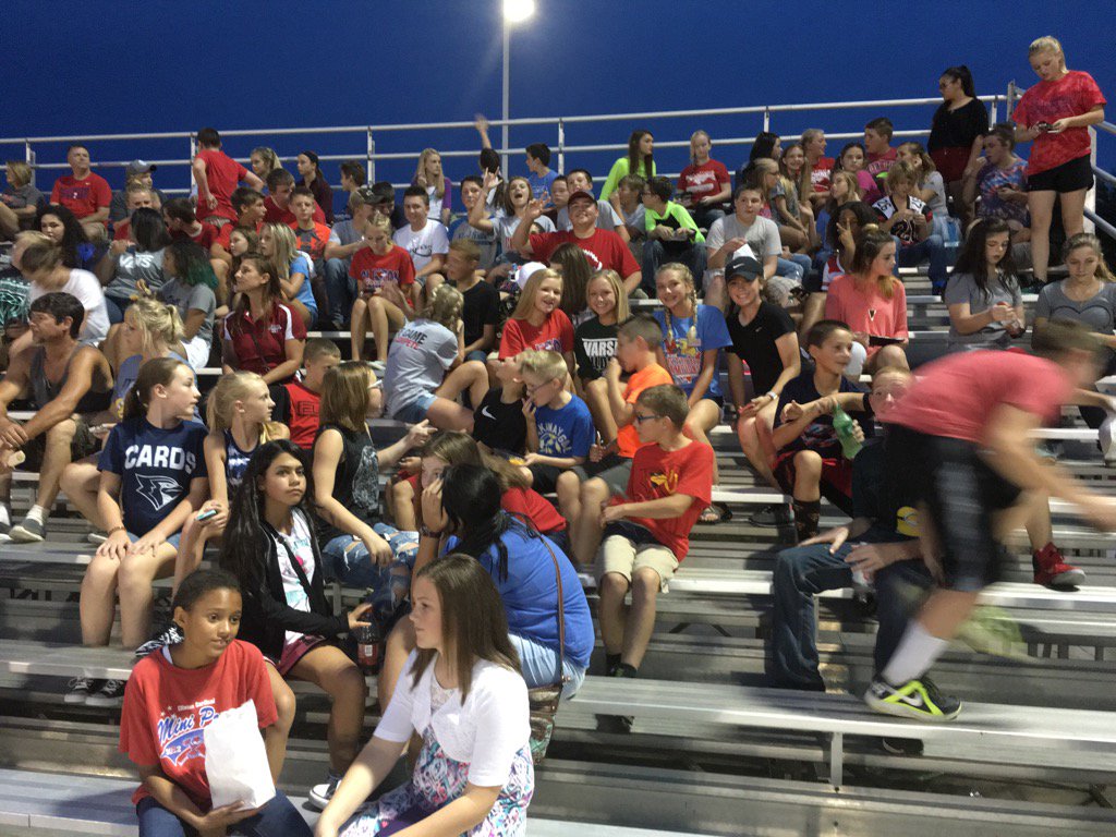TonyaDHarrison's tweet photo. CMS students enjoying Friday Night Cardinal football!@CMSCardinals https://t.co/ZMbD2dwt44