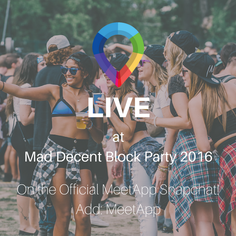 MyMeetApp's tweet photo. Going live now at @MDBlockParty! Add us on #Snapchat https://t.co/cyty48du4S https://t.co/Tfc2XG3Qrr
