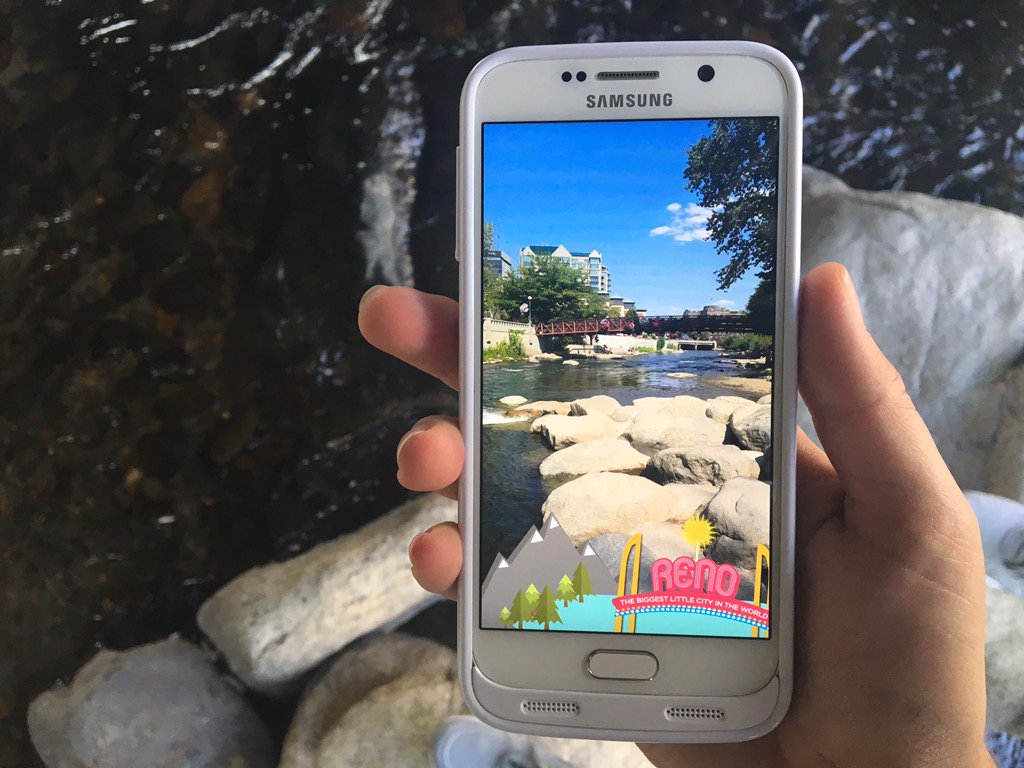 Stoked for our new #RenoTahoe snapchat filter!! 🎉