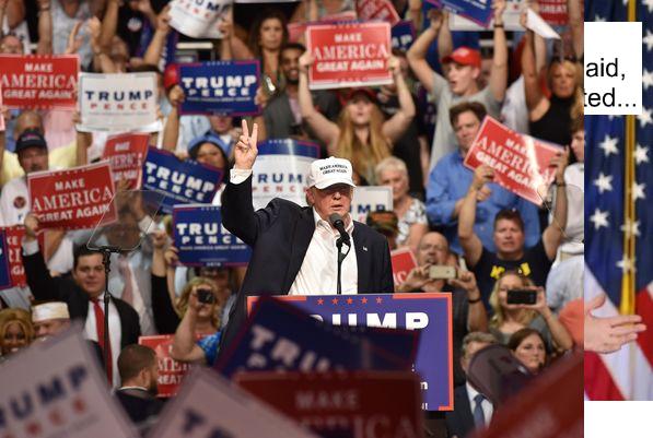 words42016's tweet photo. @Dbargen Trump's hopes for Black Support but appeals from white crowds, always talking about "them" not "US" #NotWE https://t.co/ie7eQxHh4e