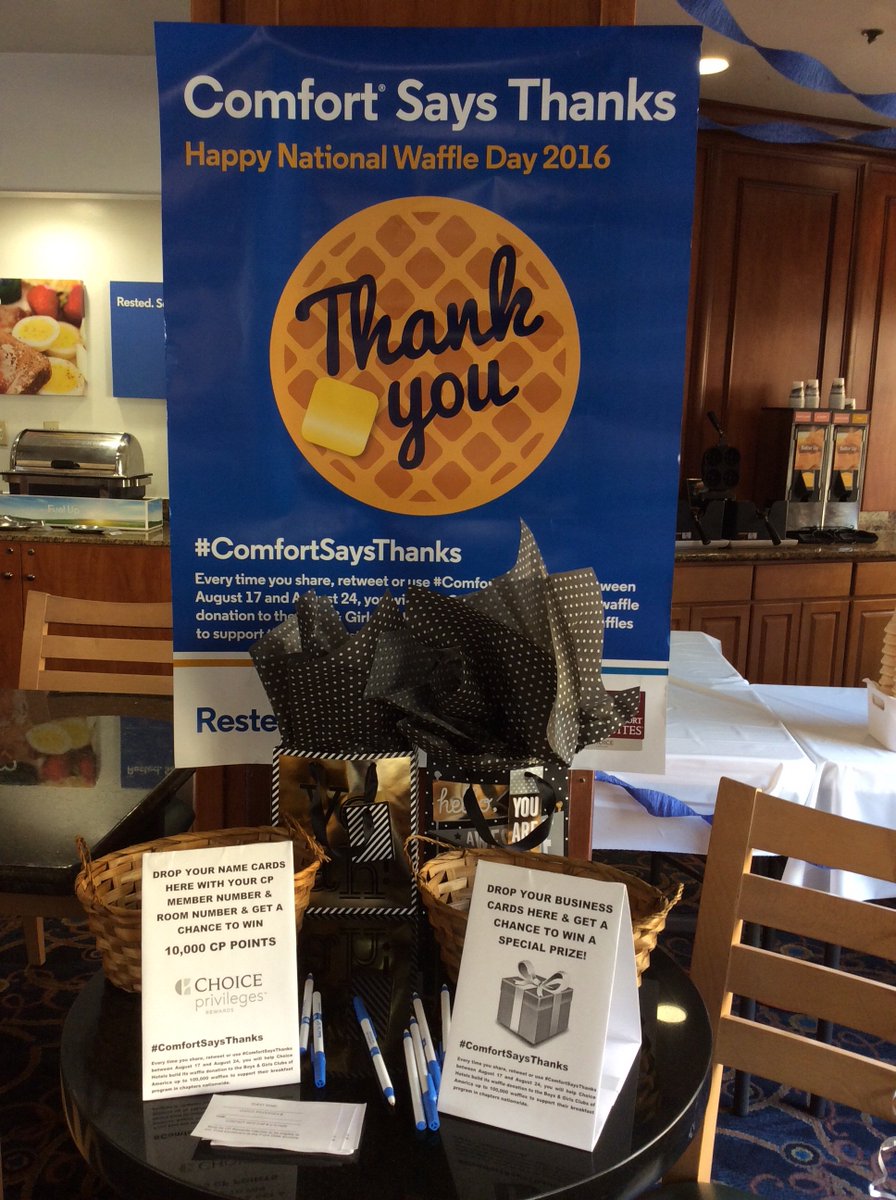 Comfort Inn Sfo On Twitter Atm Comfortsaysthanks Waffle Bash