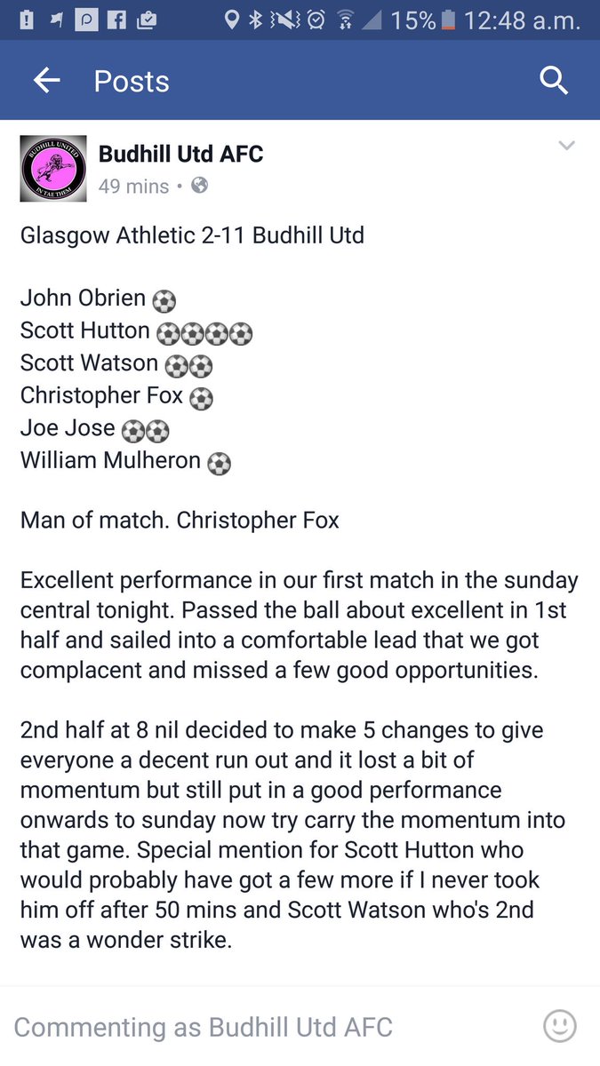 BUDHILL UTD AFC (@budhillutdafc) on Twitter photo 