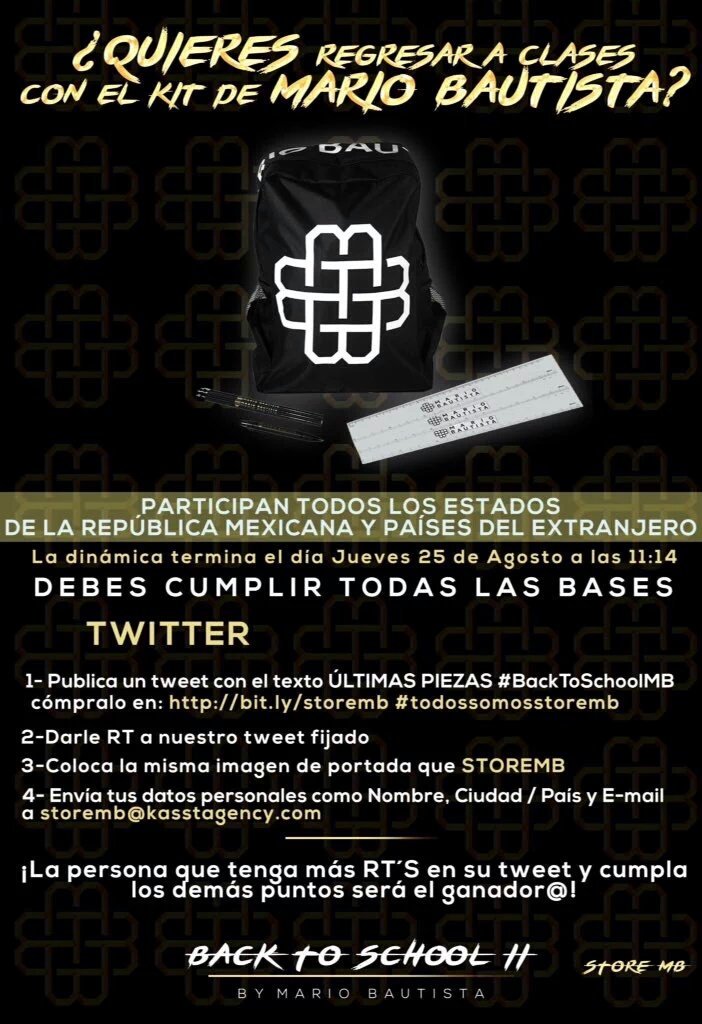 EliRivera1231's tweet photo. ÚLTIMAS PIEZAS #BackToSchoolMB cómpralo en: https://t.co/tKcvdK93dd #todossomosstoremb ❤ https://t.co/8yO4dSjKhX