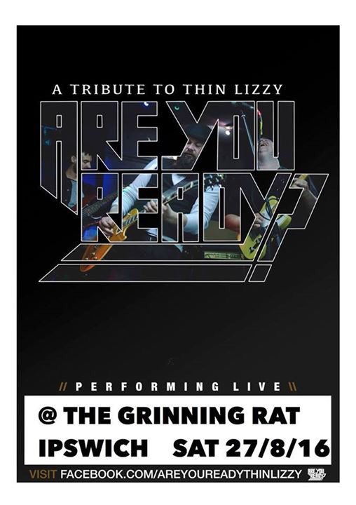 Next Saturday night 'are you ready?' A tribute to #thinlizzy