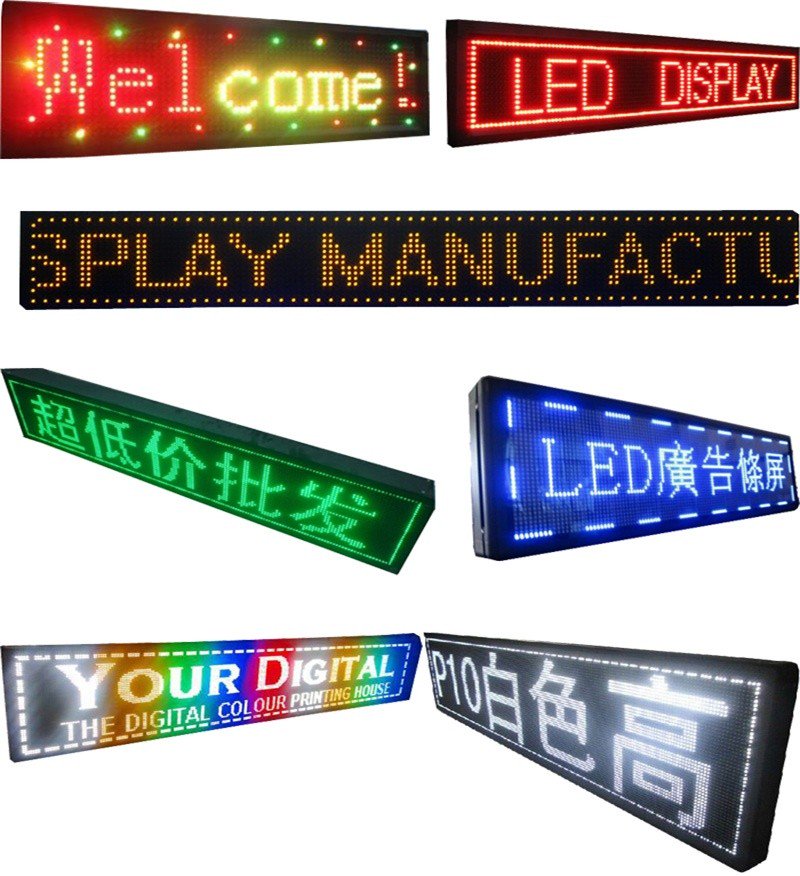 p10 led message sign / p10  moving led 
traditional Dimension: 
68cm*20cm,100cm*20cm,132cm*20cm,200cm*40cm