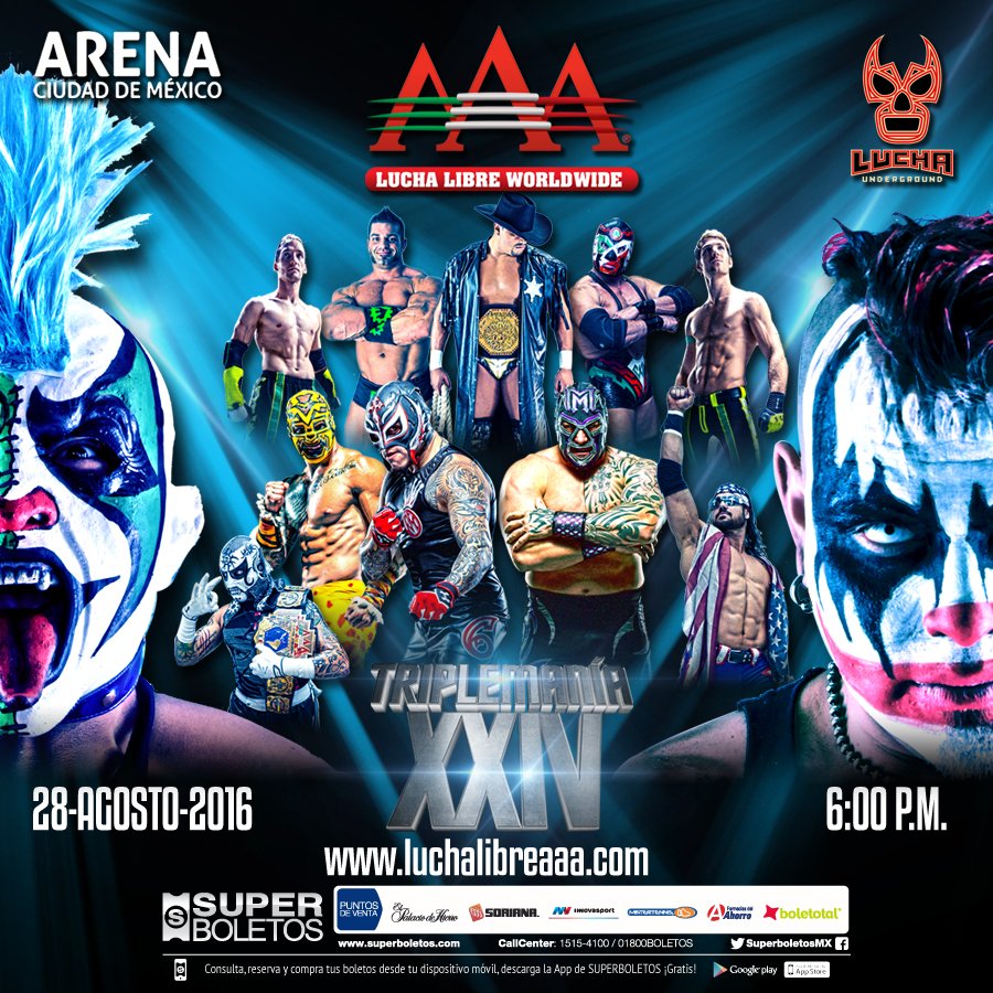 AAA Cartel completo para Triplemanía XXIV Superluchas
