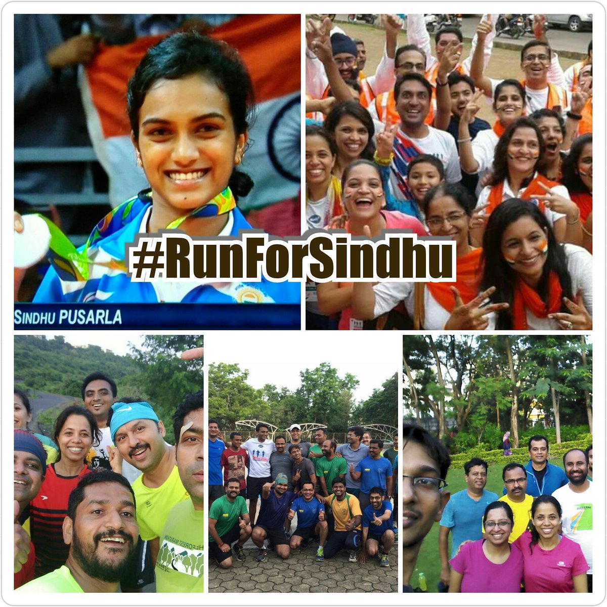 othergandhi's tweet photo. Dedicate your Sunday long run to India's silver princess #PVSindhu. Post your run tomorrow with #RunForSindhu https://t.co/AxCnHvqP1T
