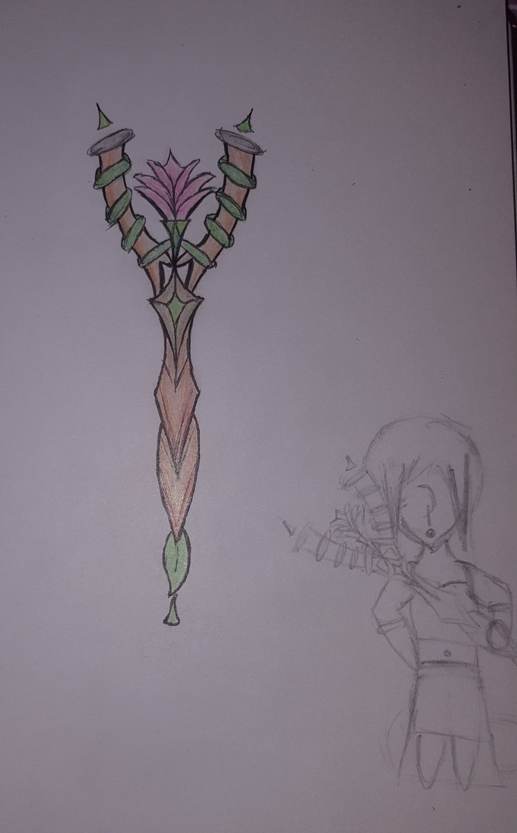 Doltish_'s tweet photo. #DoEWeapon So ya... I'm going this cause I had an idea in mind so I did it... ye. Sorry for the glare... https://t.co/1jN8OxAFYo