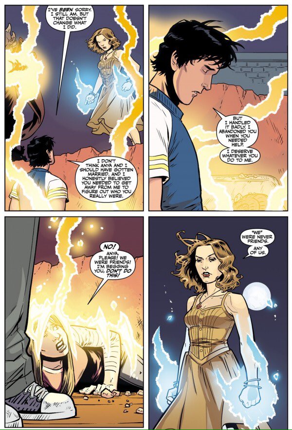 whedoncast's tweet photo. SPOILERS: Big shit just went down in the Buffy comics. #RIP #spoilers https://t.co/1owoops5Az