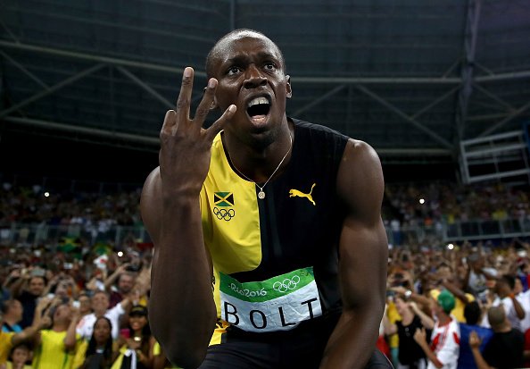 BBCSport's tweet photo. The triple triple is in the bag.

It won't be the same without you, @usainbolt. 

https://t.co/LgFa8rq6ir https://t.co/8m7usvCefD