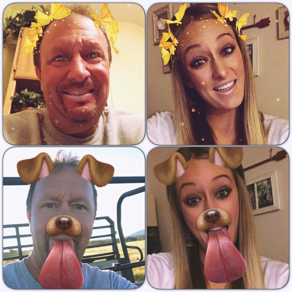 kizzyrice10's tweet photo. When you and your dad are the most BASIC BEST FRIENDS. 😂 #basicwhitefriends #daddysgirl #snapchatbesties #basic4life https://t.co/zqzoeR4WqH