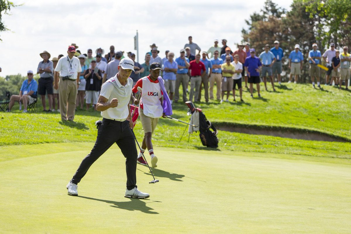 golfweek's tweet photo. Thanks to superstitious mom and revitalized swing, @jonah_texeira romps to #USAmateur semis: https://t.co/DyXfxiopJB https://t.co/YP8QKYzqTf