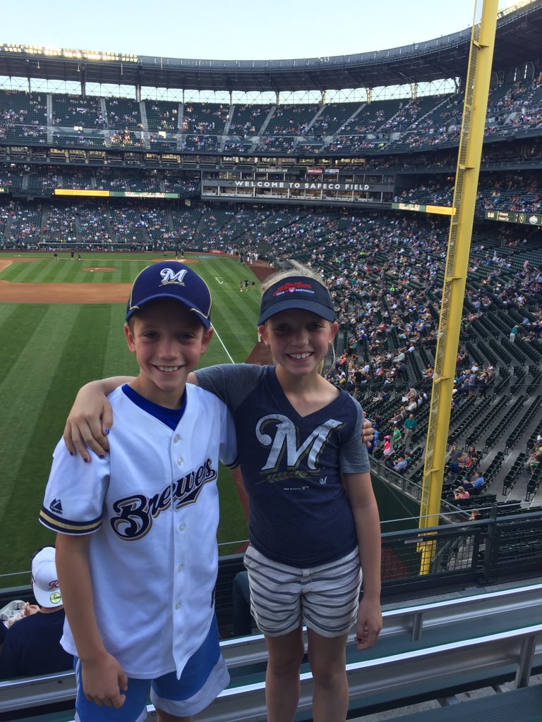 #SweepsEntry #BrewersRoadCrew @Brewers ready for @bruter24 debut! #brewers #tosa