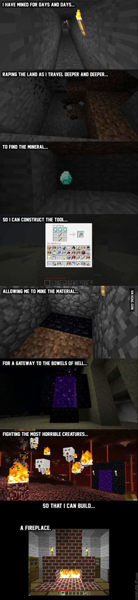 Sminecraftstuff's tweet image. The circle of minecraft..