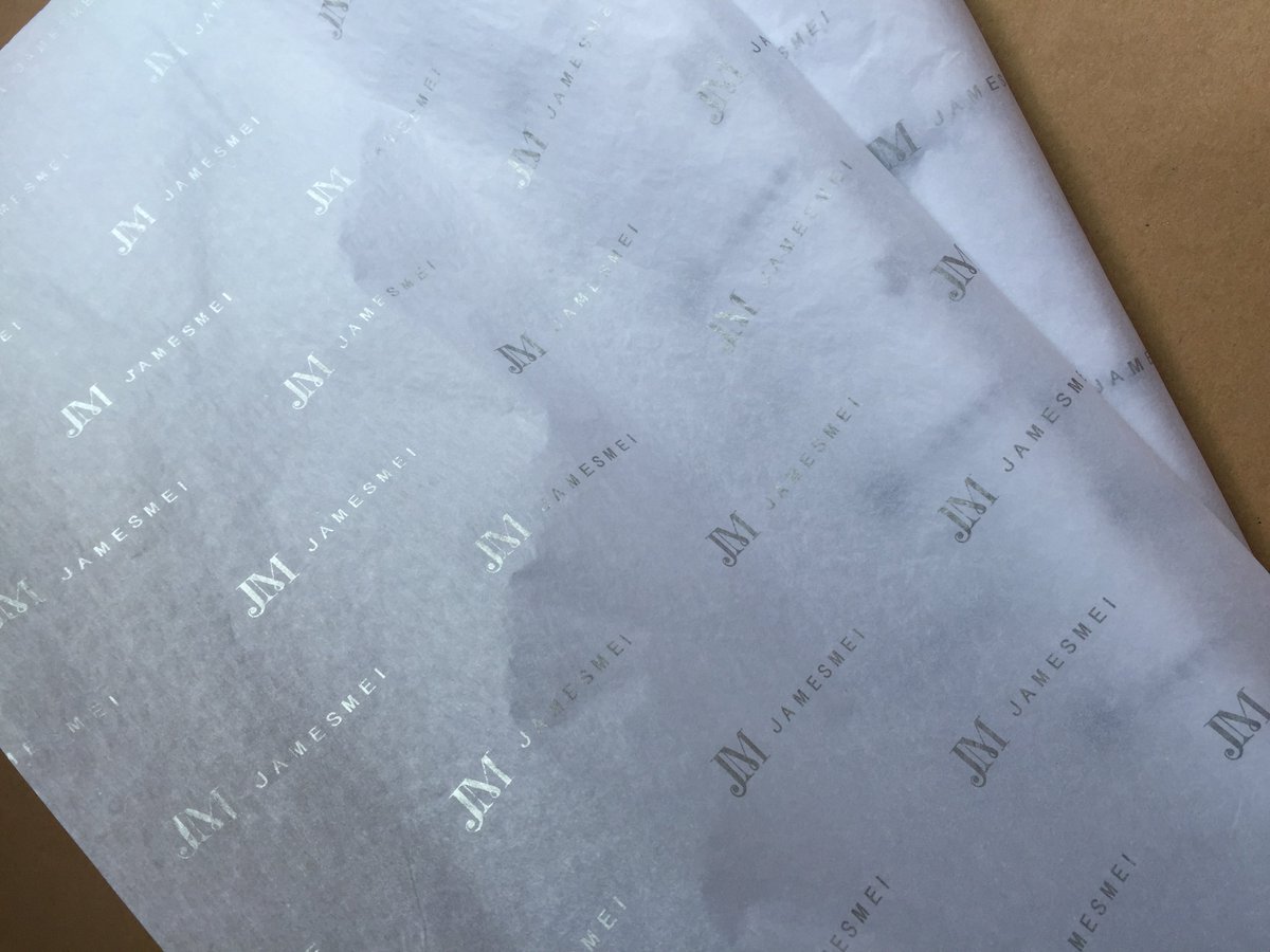 Print_Unions's tweet image. #tissuepaper #giftwrappingpaper   white color + silver logo! Silver logo looks AMAZING! #PrintUnions