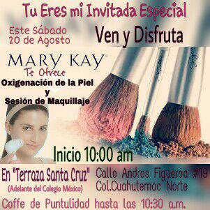 MaryKay_Tere's tweet photo. #chicasMk  mañana las espero en nuestra sesión de #maquillaje 
#Chilpancingo #Guerrero  es de @MaryKayDeMexico https://t.co/2073l2f5rw