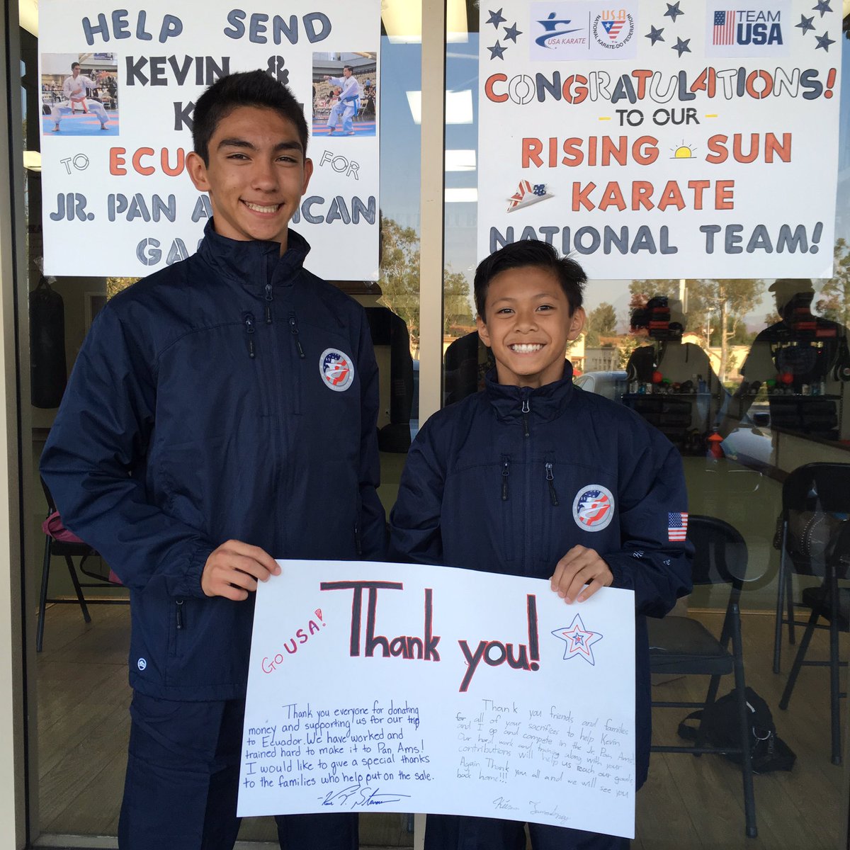 KieranTamondong's tweet photo. From the bottom of our hearts, thank you RSKA dojo family for your support and generosity #TeamUSA #JrPKFs #Ecuador https://t.co/u5l9OFZuU1