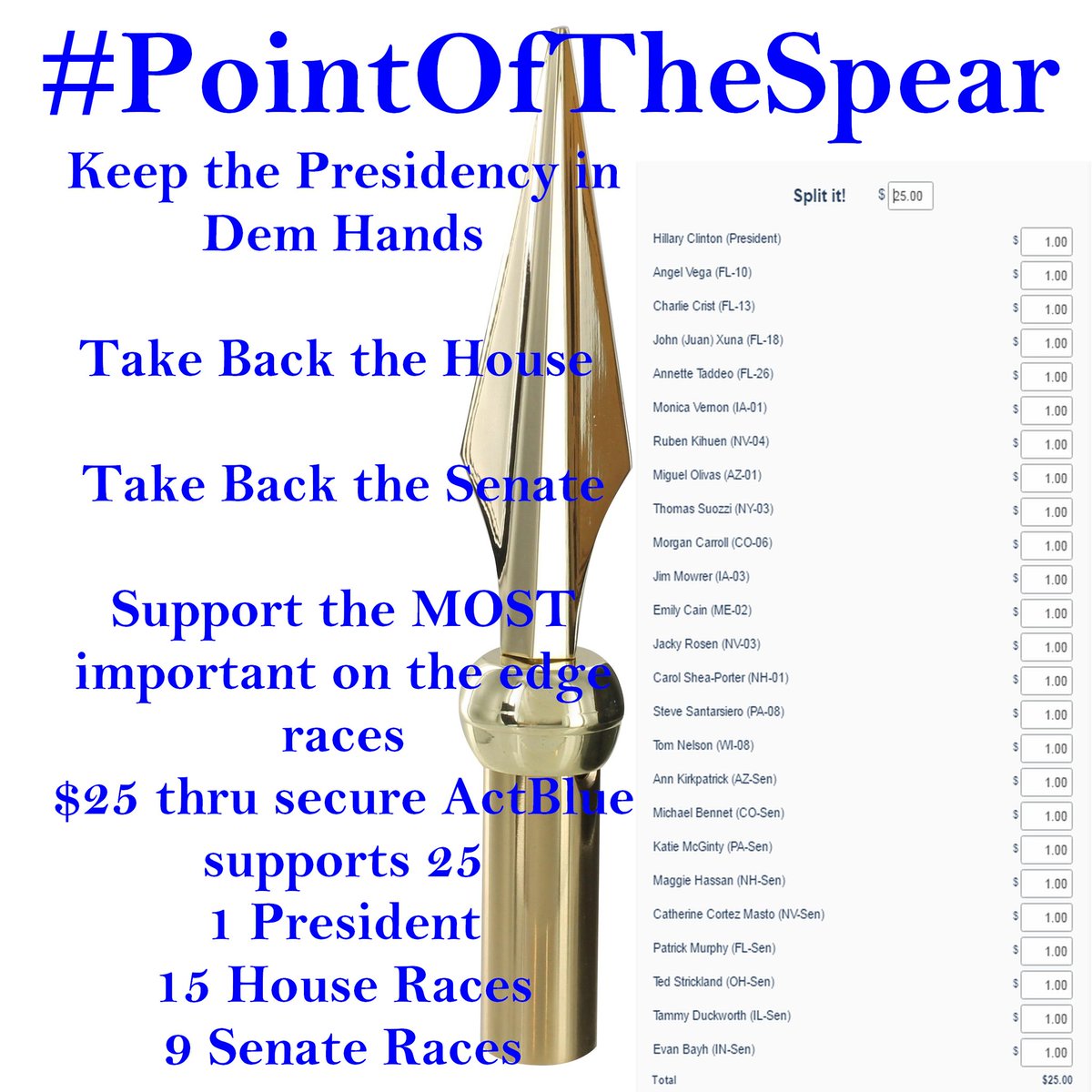 mamaluvsdev's tweet image. Join me in supporting #PointOfTheSpear via @actblue actb.lu/p/pointofthesp…
$25 to support 25
#UniteDem #UniteBlue