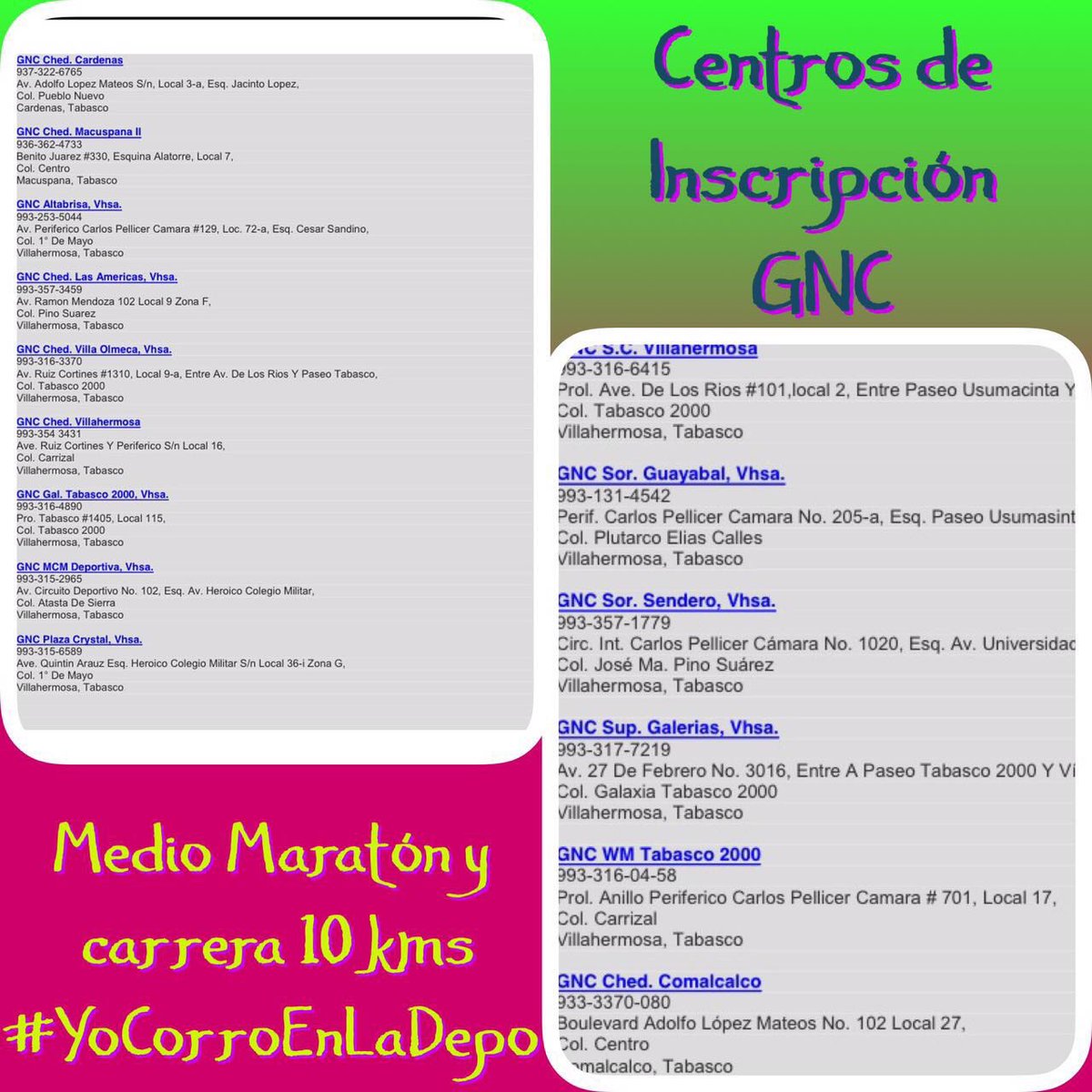 yocorroenladepo's tweet photo. Empecemos entrenamiento para #MedioMaraton #YoCorroEnLaDepo!!!Te esperamos en nuestro tradicional #SabadoDeRuta!!! https://t.co/Ape8ySMq3l