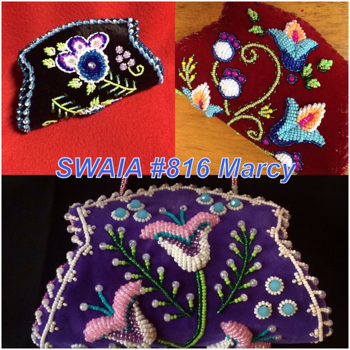 Gayaweowih's tweet image. Check out my mom's beadwork at Indian Market this weekend. #SWAIA #InspiredNative #Beadwork #NativeArtist #Seneca