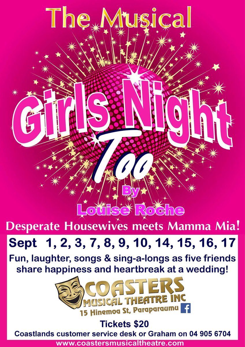 CoastersM's tweet image. The hilarious sequel to Girls Night - tickets on sale now. Don't miss out!