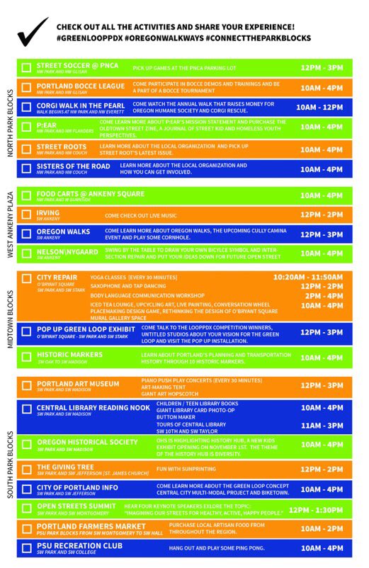 sierrapdx's tweet photo. TOMORROW! Walk & play at the big @BetterBlockPDX block party #OregonWalkways! #ConnectTheParkBlocks #GreenLoopPDX https://t.co/xQkBp4q03U